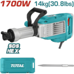 DEMOLEDOR SDS HEX 1700W 50 JULES 14KG SUPER TOTAL (UTH217068)