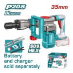 DEMOLEDOR SDS HEX INALAMBRICO 20V 16J INCLUYE ACCESORIOS BATERIA Y CARGADOR SE VENDEN POR SEPARADO INDUSTRIAL SUPER TOTAL (TDBLI20358)