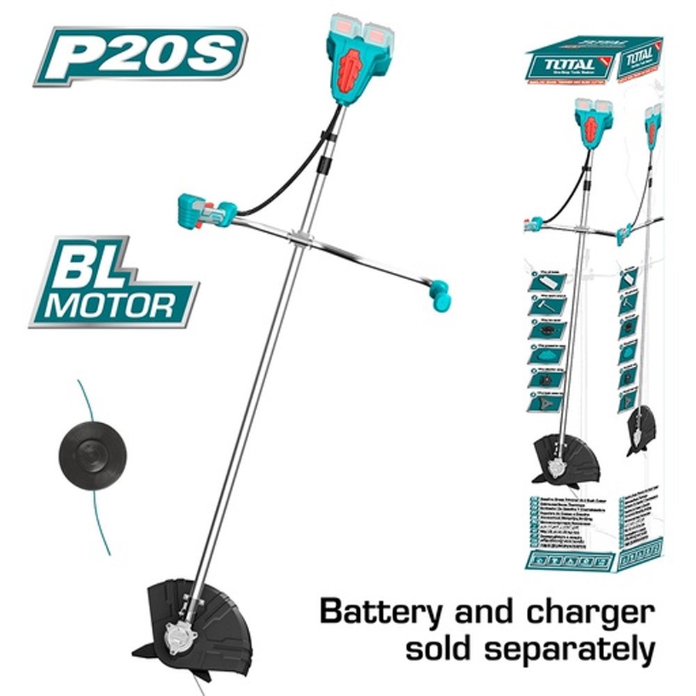 GUADANADORA INALAMBRICA 40V BATERIA Y CARGADOR NO INCLUIDO TOTAL (TSTLI20018) GUADANADORA INALAMBRICA 40V BATERIA Y CARGADOR NO INCLUIDO TOTAL (TSTLI20018) - Image 1
