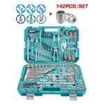 JUEGO DE HERRAMIENTAS X 142 PZS INDUSTRIAL TOTAL (THKTHP21426)