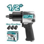 PISTOLA IMPACTO 1/2" NEUMATICA INDUSTRIAL INCLUYE 3 COPAS TOTAL (TAT40122)