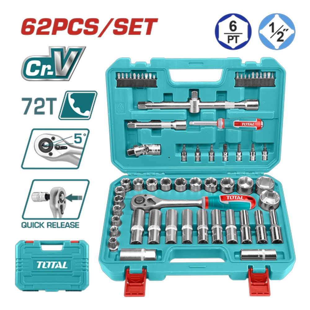 RACHE CON COPAS 1-2 X 62 PZS INDUSTRIAL SUPER TOTAL (THT121602) RACHE CON COPAS 1/2 X 62 PZS INDUSTRIAL SUPER TOTAL (THT121602) - Image 1